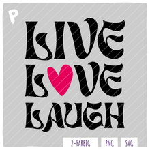 Lade das Bild in den Galerie-Viewer, Live -Love- Laugh Plotterdatei von Plottlust
