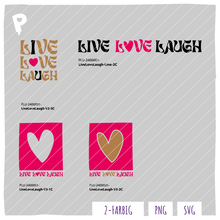 Lade das Bild in den Galerie-Viewer, Live -Love- Laugh Plotterdatei von Plottlust