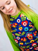 Lade das Bild in den Galerie-Viewer, Knopfkind Raglanshirt mit asymmetrischer Knopfleiste Größe 50-152