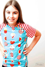 Lade das Bild in den Galerie-Viewer, Knopfkind Raglanshirt mit asymmetrischer Knopfleiste Größe 50-152