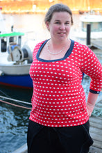 Lade das Bild in den Galerie-Viewer, Knopfdeern Curvy Shirt Größe 44-58