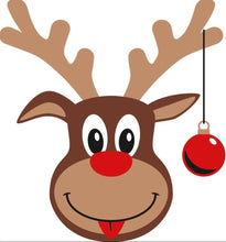 Lade das Bild in den Galerie-Viewer, Rentier Rudi Plotterdatei und Applikationsvorlage