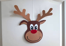 Lade das Bild in den Galerie-Viewer, Rentier Rudi Plotterdatei und Applikationsvorlage