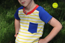 Lade das Bild in den Galerie-Viewer, Kalleson Shirt mit Rundhals- und V-Ausschnitt Größe 74-164