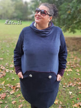Lade das Bild in den Galerie-Viewer, Knopfliebe Curvy Hoodie und Kleid Größe 44-58
