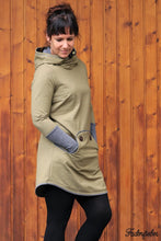 Lade das Bild in den Galerie-Viewer, Knopfliebe Hoodie und Kleid Größe 32-46