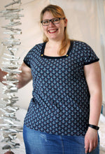 Lade das Bild in den Galerie-Viewer, Knopfdeern Curvy Shirt Größe 44-58