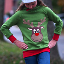 Lade das Bild in den Galerie-Viewer, Rentier Rudi Plotterdatei und Applikationsvorlage