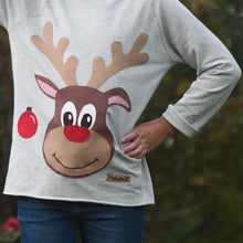 Lade das Bild in den Galerie-Viewer, Rentier Rudi Plotterdatei und Applikationsvorlage