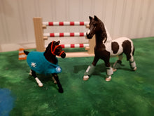 Lade das Bild in den Galerie-Viewer, Pferdeliebe - Decke und Gamaschen für Spielzeugpferdchen