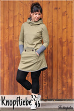 Lade das Bild in den Galerie-Viewer, Knopfliebe Hoodie und Kleid Größe 32-46