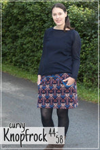 Lade das Bild in den Galerie-Viewer, Knopfrock Curvy Größe 44-58