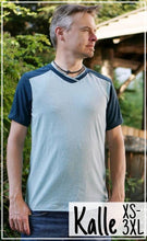 Lade das Bild in den Galerie-Viewer, Kalle Männershirt mit Rundhals- und V-Ausschnitt XS-3XL