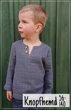 Lade das Bild in den Galerie-Viewer, Knopfhemd Größe 56-140