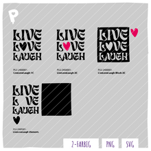 Lade das Bild in den Galerie-Viewer, Live -Love- Laugh  Plotterdatei von Plottlust
