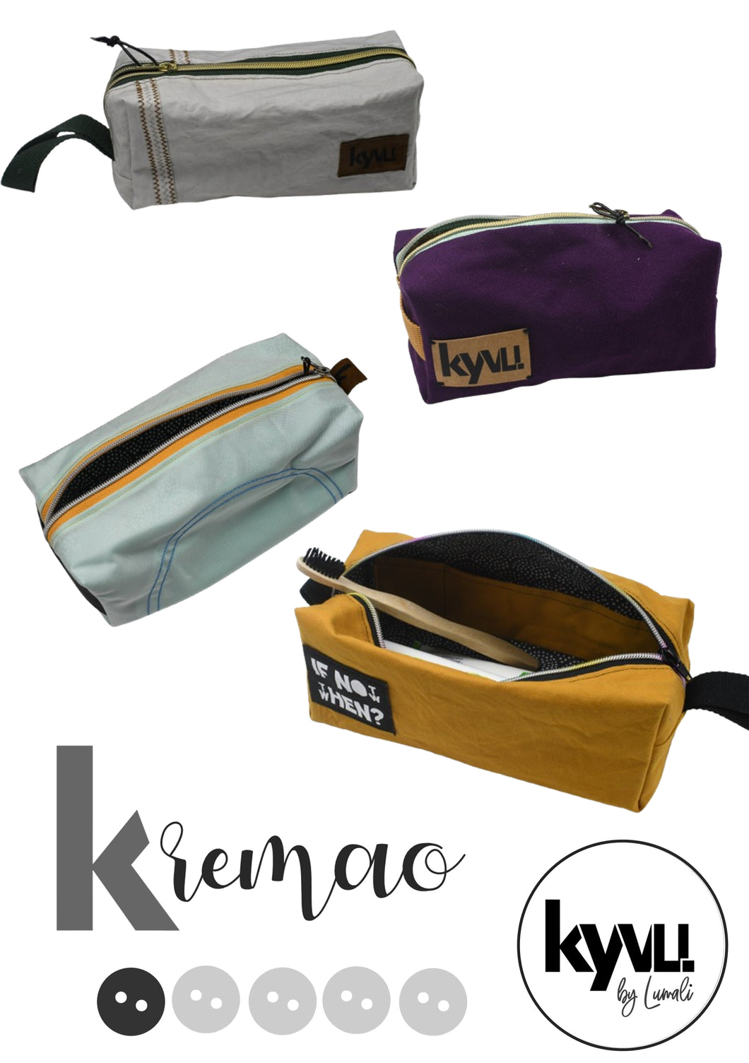 Kremao Waschbeutel Tasche Kyvu.by Lumali